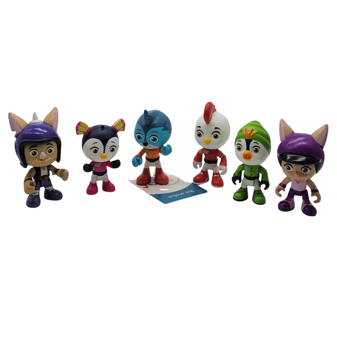 Lot des 6 Figurines - Top Wing Swift, Betty, Rod, Baddy, Penny et Brody 8 cm - Hasbro - Dès 3 ans. Bon état -  reconditionné disponible sur Label Emmaüs